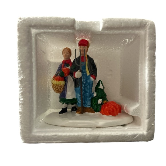 Dept 56 Original Snow Village Country Harvest 5415-1 Fall Pumpkins 1991 Retired - Picture 7 of 9